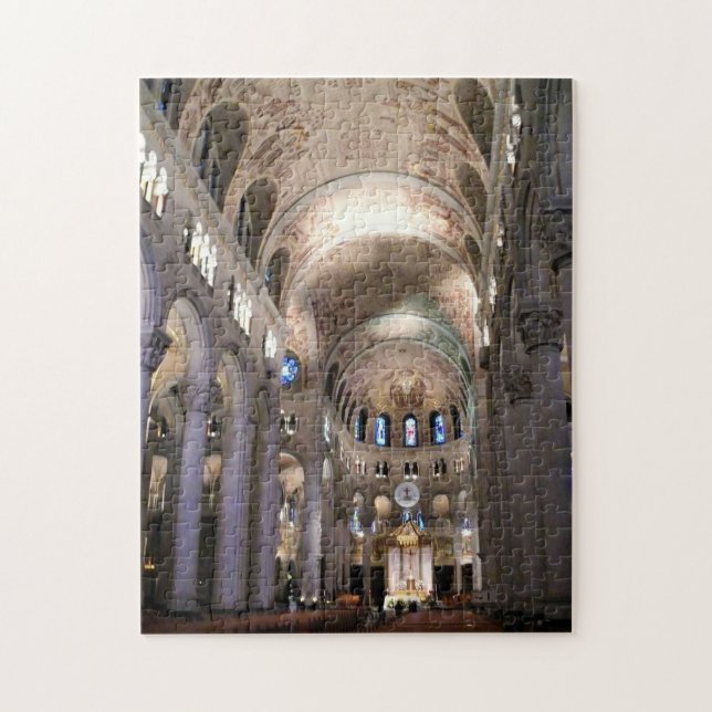 Puzzle Basílica de Santa Ana de Beaupre, Quebec, Canadá (Vertical)