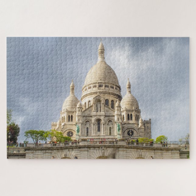 Puzzle Basílica del Sacre Coeur en Montmartre, París, Fra (Horizontal)