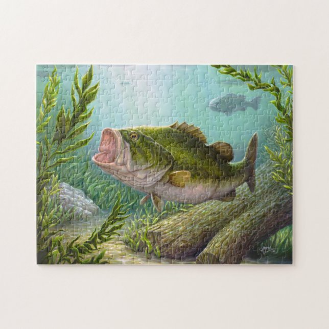 Puzzle Bass Fish (Horizontal)