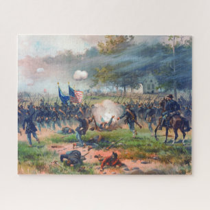 Puzzle Batalla de Antietam Thure de Thulstrup 1887 Restor