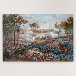 Puzzle Batalla de Cold Harbor por Kurz y Allison 1888