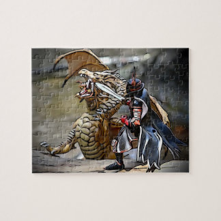 Puzzle Batalla de dragones en el río