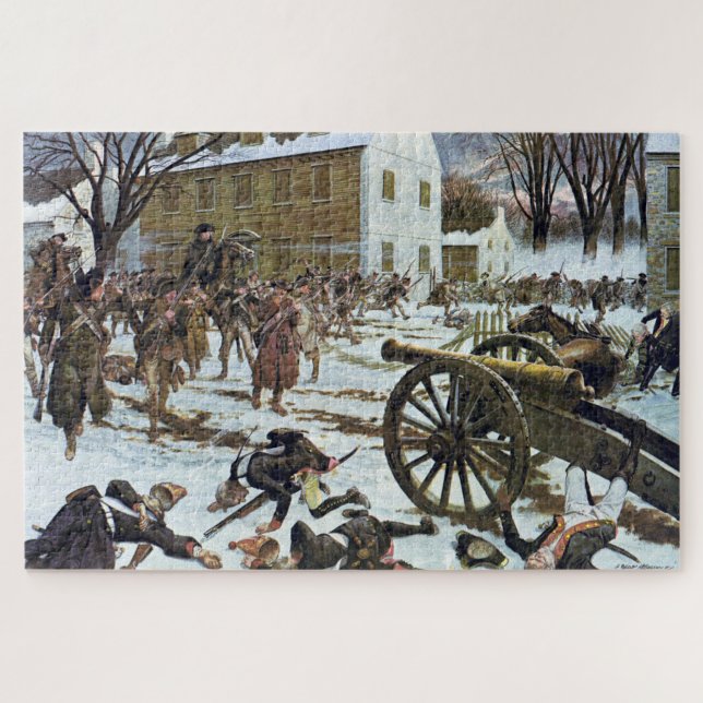 Puzzle Batalla de Trenton por Charles McBarron (Horizontal)