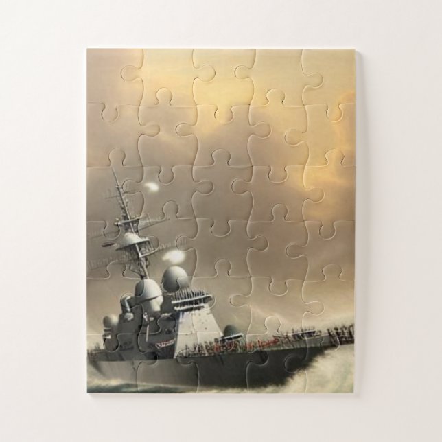 Puzzle Batalla en los mares Stormy (Vertical)