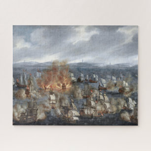 Puzzle Batalla naval de Öland Junio 1676 Claus Møinichen