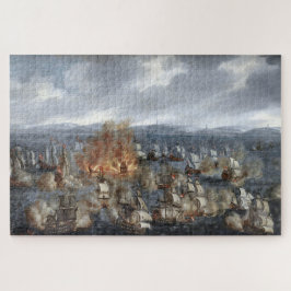 Puzzle Batalla naval de Öland Junio 1676 Claus Møinichen