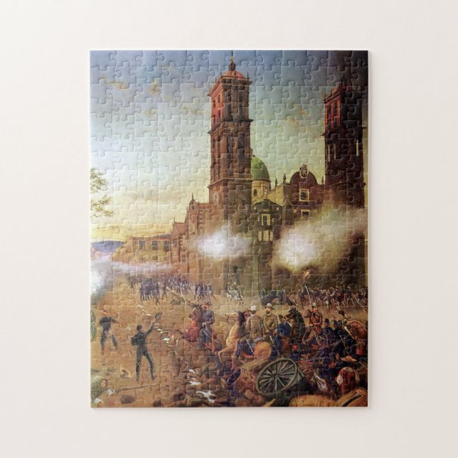 Puzzle Battle of Puebla Mexican History (Vertical)