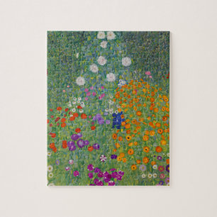 Puzzle Bauerngarten, Pintura al Óleo, Gustav Klimt