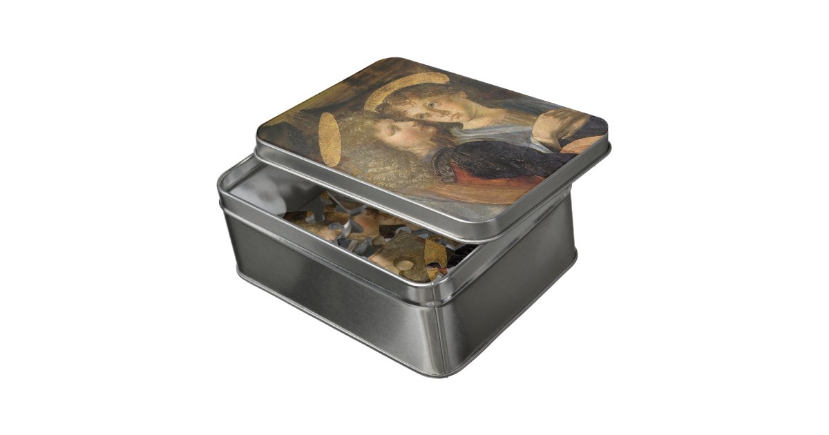 Puzzle Bautismo De Cristo Angeles Por Leonardo Da Vinci Zazzle Es