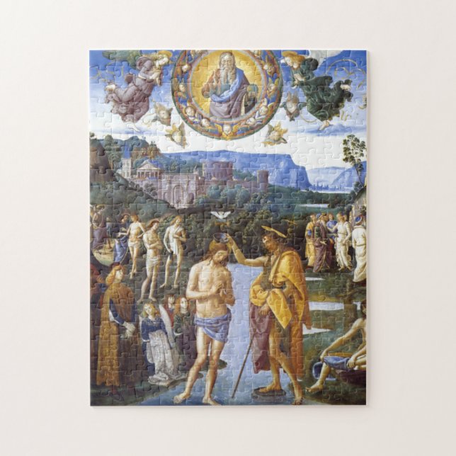 Puzzle Bautismo De La Capilla Cristina - Pietro Perugino (Vertical)