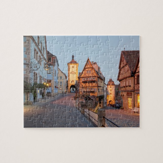 Puzzle Baviera, der Tauber del ob de Rothenburg (Horizontal)