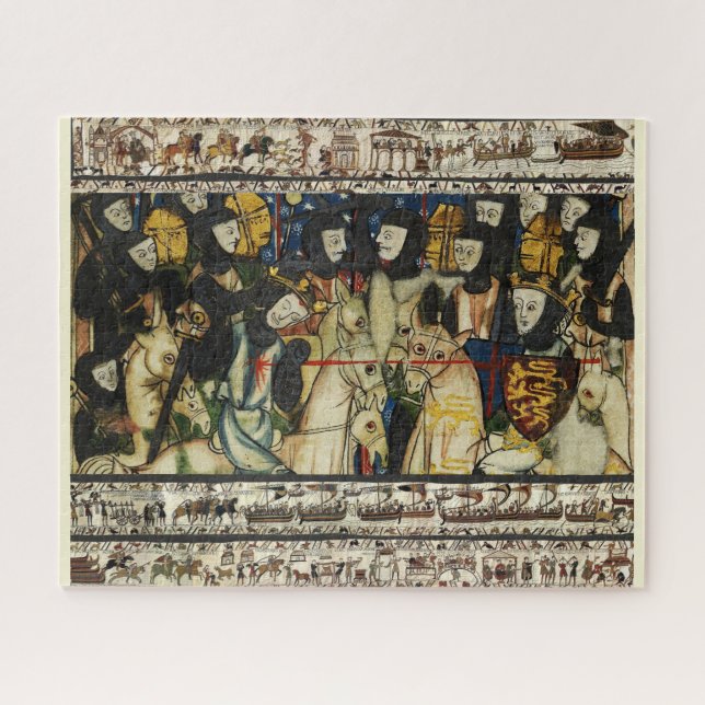 Puzzle BAYEUX TAPESTRÍA 1066 Muerte del Rey Harold (Horizontal)