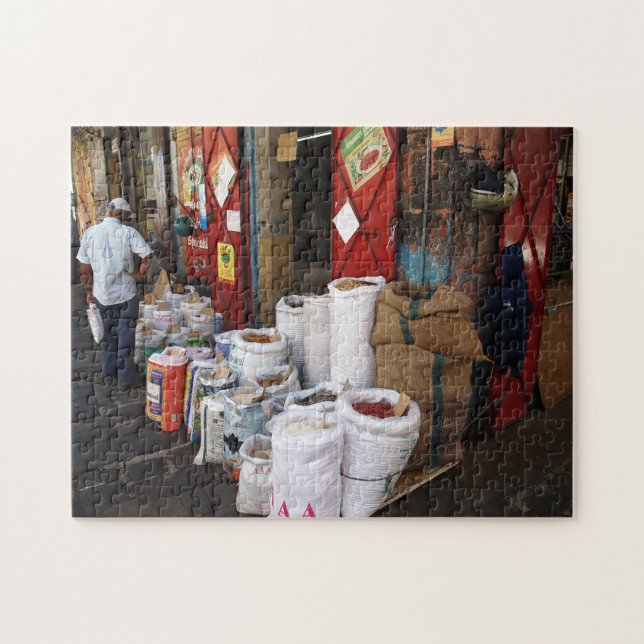 Puzzle Bazar de hierbas de Mauritis. (Horizontal)