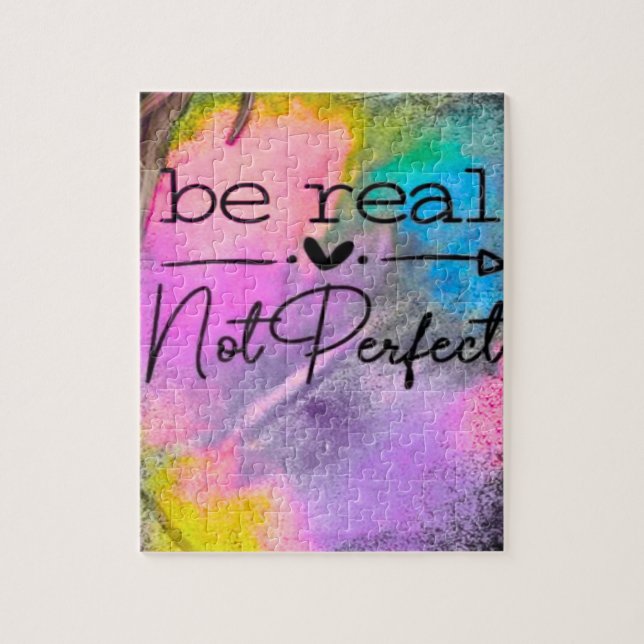 Puzzle Be Real Not Perfect (Vertical)