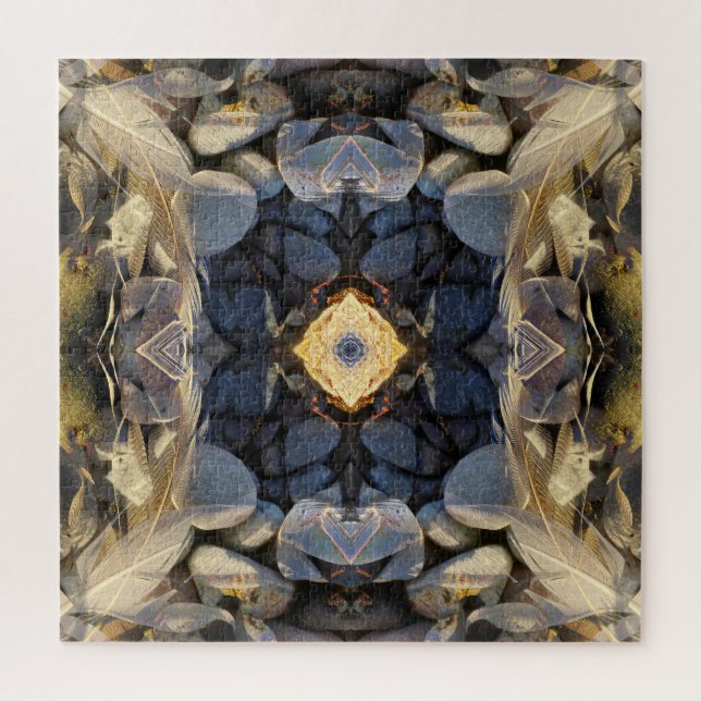 Puzzle Beach Feather 2 (Vertical)