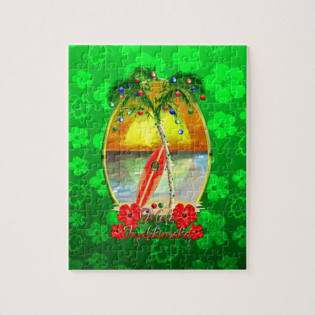 Puzzle Beach Mele Kalikimaka (Vertical)