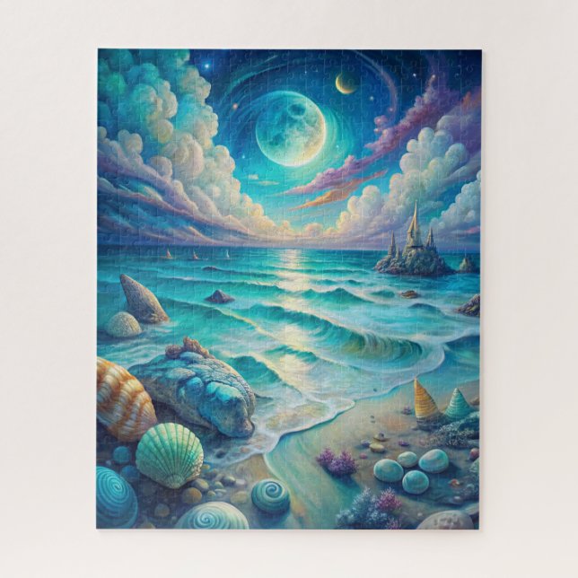 Puzzle Beach Scene  (Vertical)