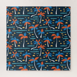 Puzzle Beach Vibes: Elegancia hawaiana vintage.