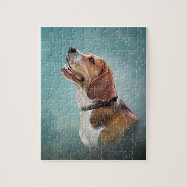 Puzzle Beagle de perro dibujante (Vertical)