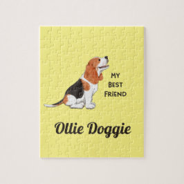 Puzzle Beagle Dog My Best Friend Custom Name