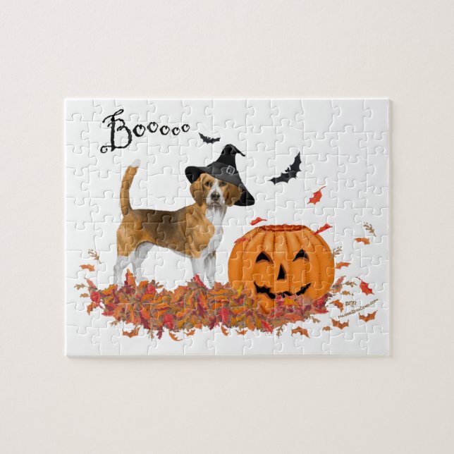Puzzle Beagle Halloween (Horizontal)