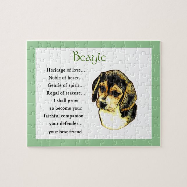 Puzzle Beagle Heritage of Love (Horizontal)