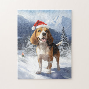 Puzzle Beagle Navidades