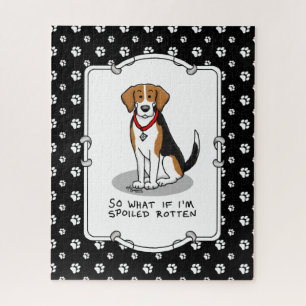Puzzle Beagle podrido podrido (tricolor 3) Perro Funny