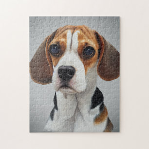 Puzzle Beagle Portrait Gouache Bella Artes