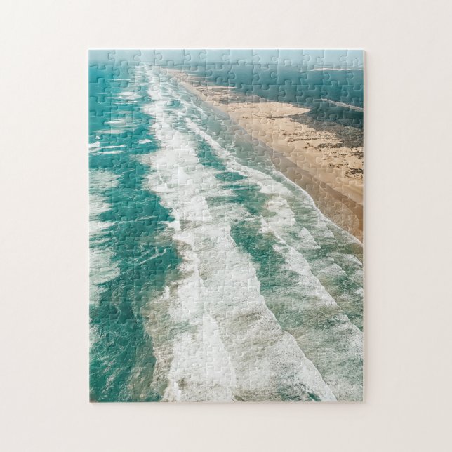 Puzzle Beatiful Beach - Aerial 90 Mile Beach Nueva Zeland (Vertical)