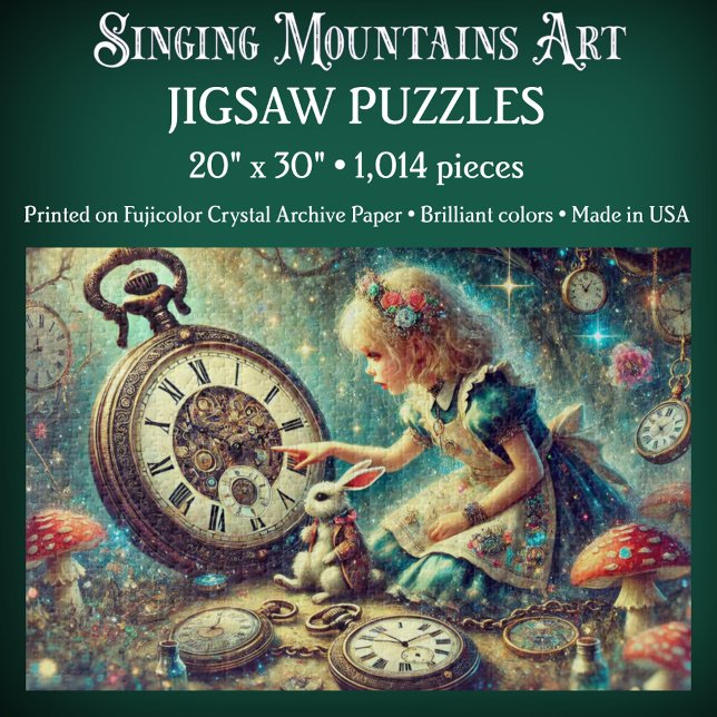 Puzzle Beautiful Alice and Rabbit Fairytale Art (Subido por el creador)