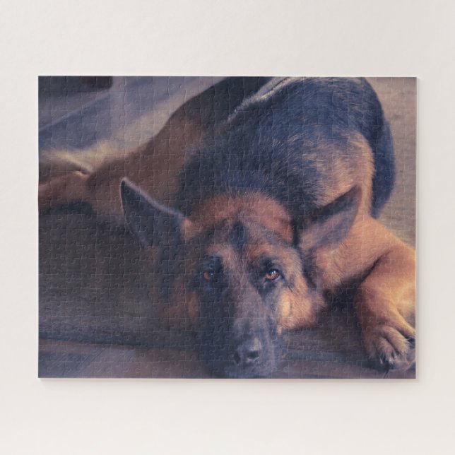 Puzzle Beautiful  Black and Tan German Shepherd (Horizontal)
