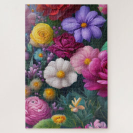 Puzzle Beautiful colorful vibrant Mixed Flowers fun