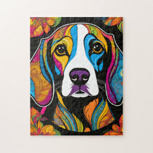 Puzzle Beauty Beagle Colorful