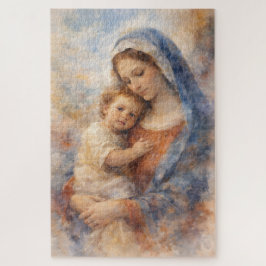 Puzzle Beauty of Motherhood Faith Mary Baby Jesus Gift