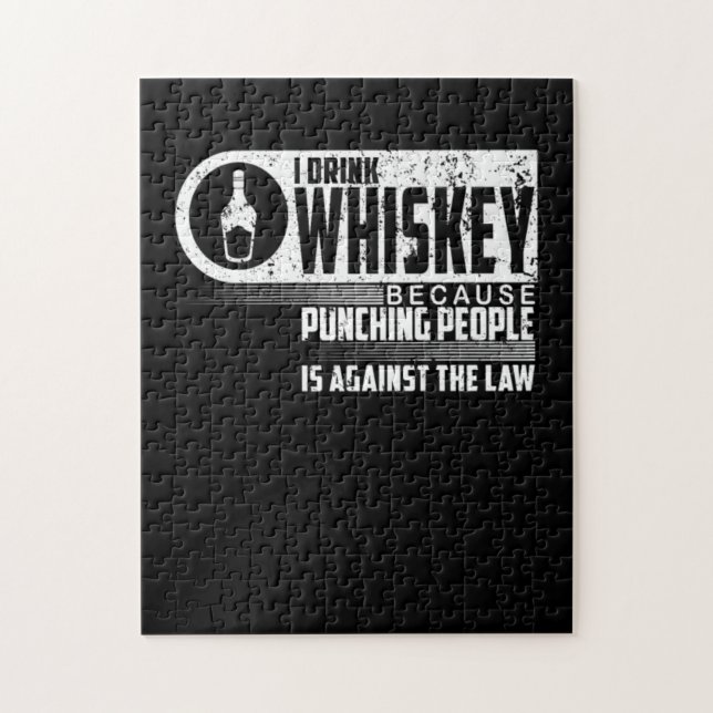 Puzzle Beba Whiskey porque golpea a la gente (Vertical)