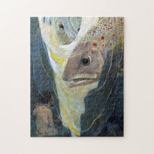Puzzle Bebé de agua y peces, Jessie Willcox Smith