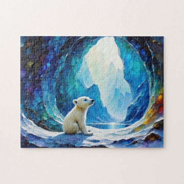 Puzzle Bebé de oso polar (Horizontal)