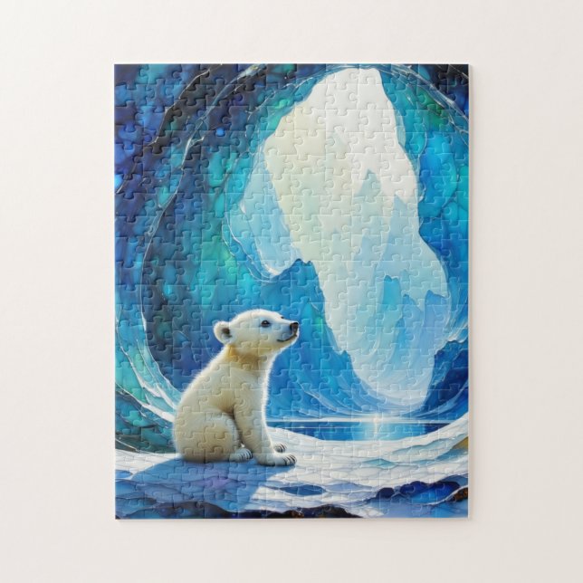 Puzzle Bebé de oso polar (Vertical)