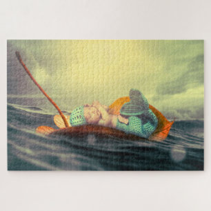 Puzzle Bebé de sirena flotante