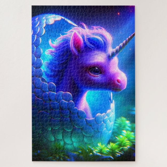 Puzzle Bebé de Unicornio (Vertical)