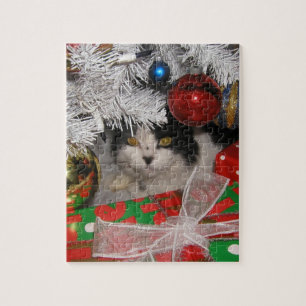 Puzzle Bebé debajo del árbol de navidad