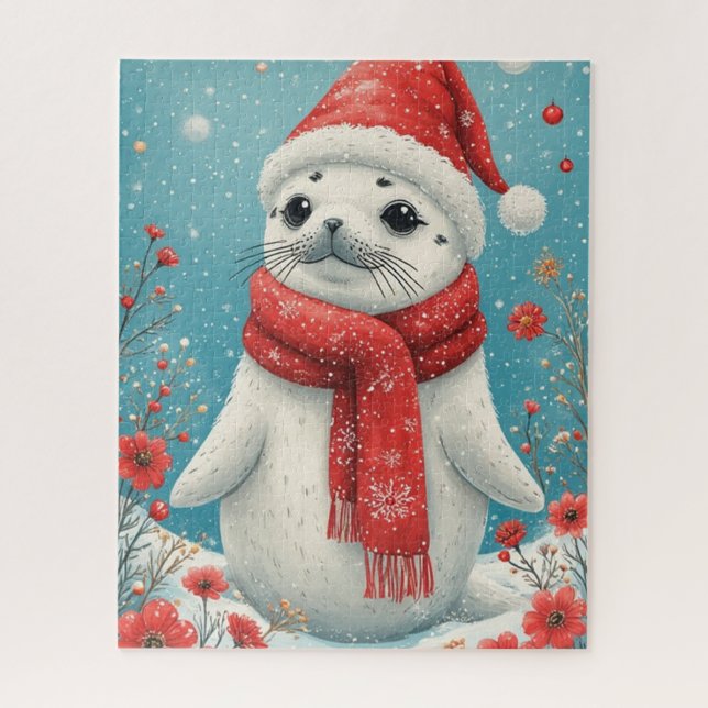 Puzzle Bebé Foca Festivo  (Vertical)