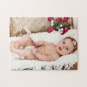 Puzzle Bebé Recién Nacido Adorable Foto Personalizada