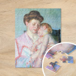 Puzzle Bebé somnoliento | Mary Cassatt<br><div class="desc">Sleepy Baby (1910) de la impresionista estadounidense Mary Cassatt. El arte original es un retrato pastel de una madre sosteniendo a su bebé dormido. Utilice las herramientas de diseño para agregar texto personalizado o personalizar la imagen.</div>