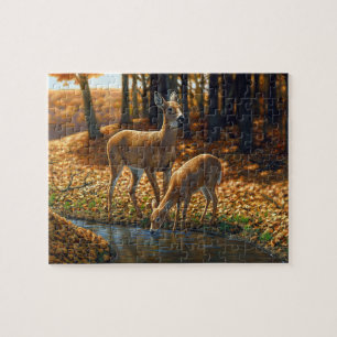 Puzzle Beber de cola blanca y amanecer de una corriente
