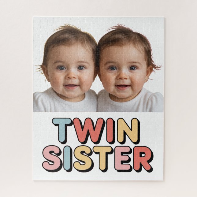 Puzzle Bebés hermanas gemelas (Vertical)