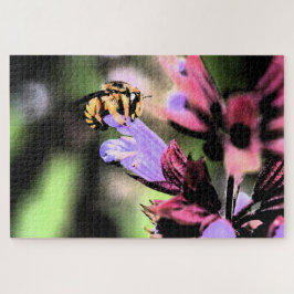 Puzzle Bee and Flower 20x30 1014 pcna