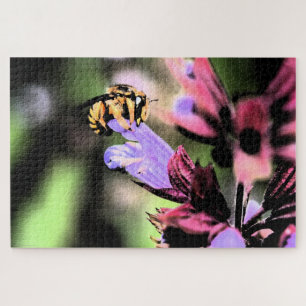 Puzzle Bee and Flower 20x30 1014 pcna