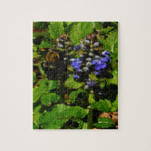 Puzzle Bee de abejas moradas y abeja de burbujas